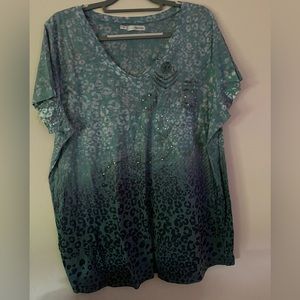 Maurices Plus Size Short Sleeve Burnout T-shirt